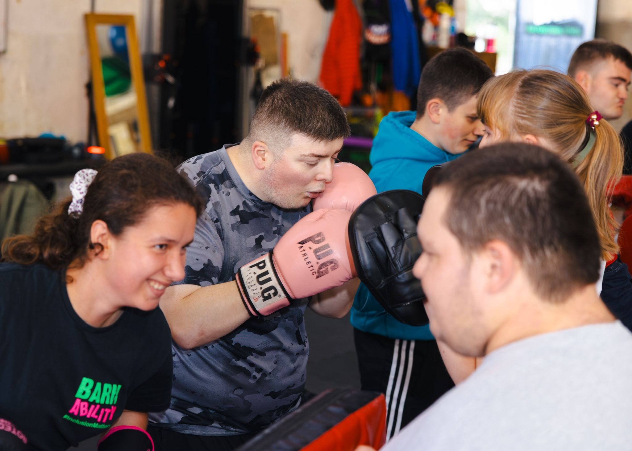 Participants enjoying an inclusive fitness session at Barnability